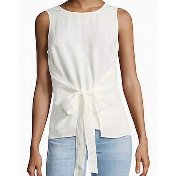 Halston Heritage Tops - 400 Halston heritage white tie front  top